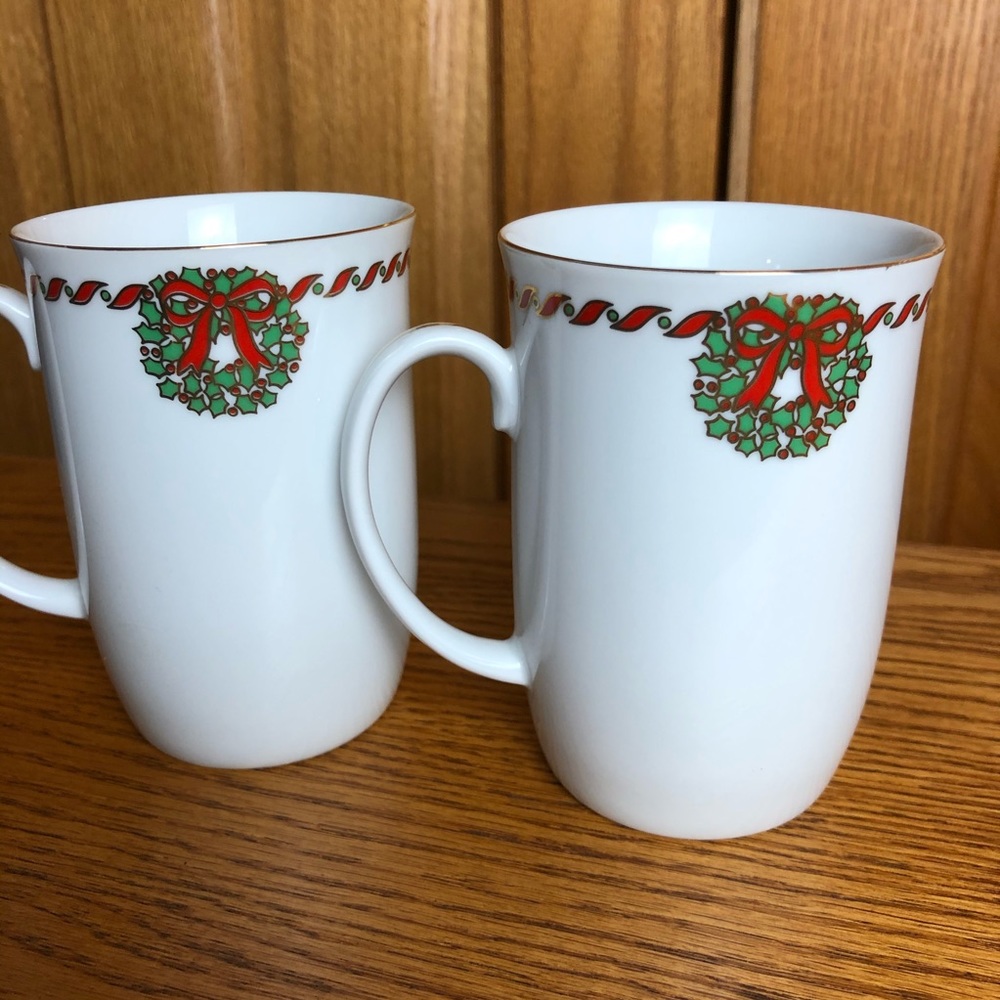 Vintage Otagiri "Christmas Goose" Coffee Cup - Set of Two - Picture 2 of 4